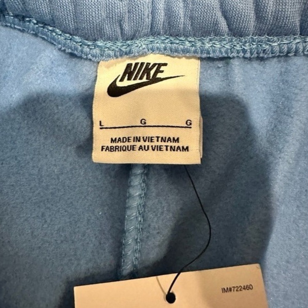 Nike Fleece Cargo Joggers Sweatpants Beyond Blue Big Kids Youth Large - Picture 4 of 9